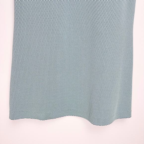 COS Textured Short Sleeve Swing Shift Dress | Blue Green | SZ S - Picture 6 of 8